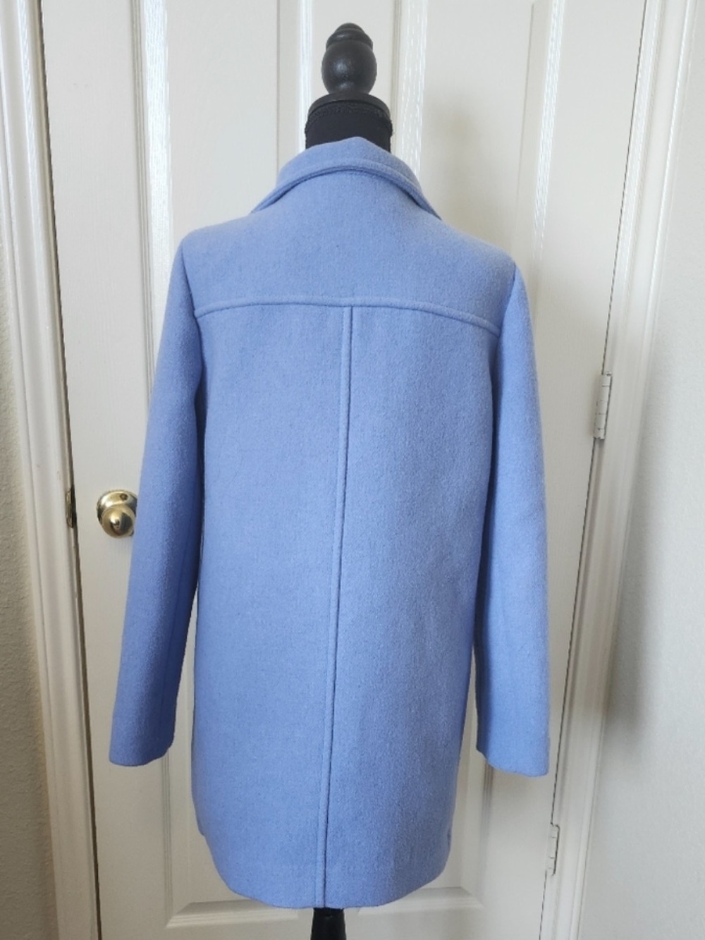 J. Crew Sky Blue Pea Coat 6 - Picture 6 of 7